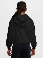 Nike Black Sportswear Fleece Long-Sleeve Hoodie - Image 2 of 3
