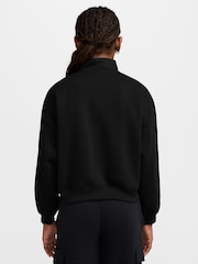 Nike Black Sportswear Studio Fleece 1/4-Zip Sweatshirt - Image 2 of 3