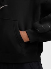 Nike Black Sportswear Studio Fleece 1/4-Zip Sweatshirt - Image 3 of 3