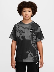 Nike Black Printed Air Logo T-Shirt - Image 1 of 3