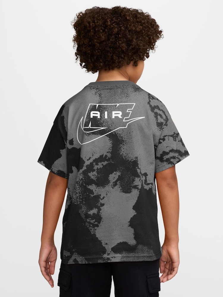 Nike Black Printed Air Logo T-Shirt - Image 2 of 3