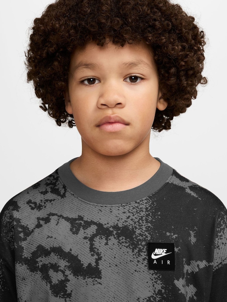 Nike Black Printed Air Logo T-Shirt - Image 3 of 3