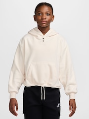 Nike Chalk White Sportswear Fleece Long-Sleeve Hoodie - Image 1 of 3