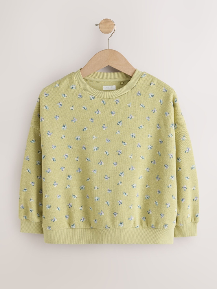 Green/Purple Cosy Rib Sweatshirts 2 Pack (3-16yrs) - Image 2 of 6
