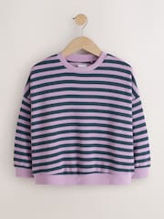 Green/Purple Cosy Rib Sweatshirts 2 Pack (3-16yrs) - Image 3 of 6