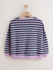 Green/Purple Cosy Rib Sweatshirts 2 Pack (3-16yrs) - Image 4 of 6