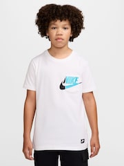 Nike White Graphic Pocket T-Shirt - Image 1 of 3