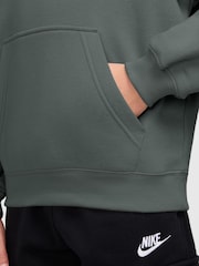 Nike Camo Green Logo Oversized Fleece Hoodie - Image 3 of 3