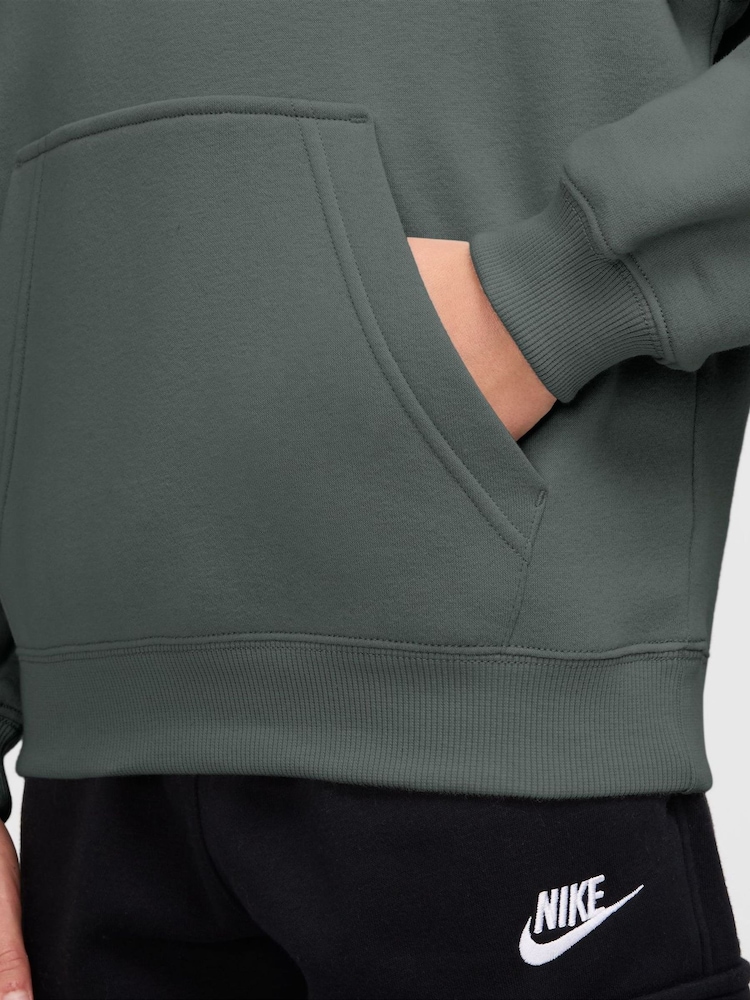 Nike Camo Green Logo Oversized Fleece Hoodie - Image 3 of 3 Nike Camo Green Logo Oversized Fleece Hoodie - Image 3 of 3