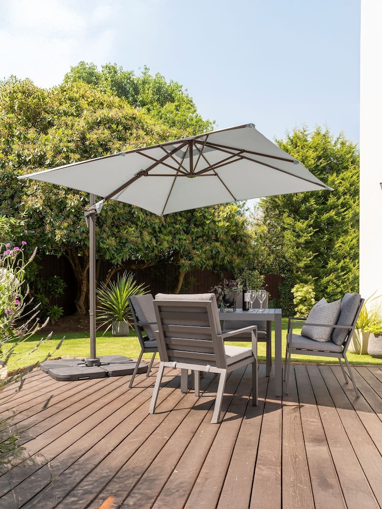 Royce Soft Grey Anthracite Junior 2.5m Garden Cantilever with Cover - Image 1 of 1