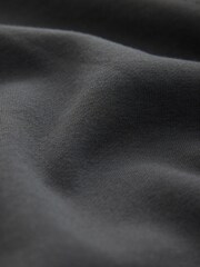 Slate Grey Cotton Rich Jersey Quarter Zip Sweatshirt - Image 7 of 7
