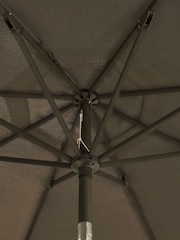 Royce Carbon Anthracite Grey Premium 3m Round Garden Parasol - Image 3 of 5