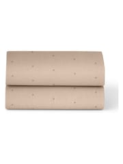 Snuz 2 Pack Mocha Cross Crib Sheets - Image 1 of 2