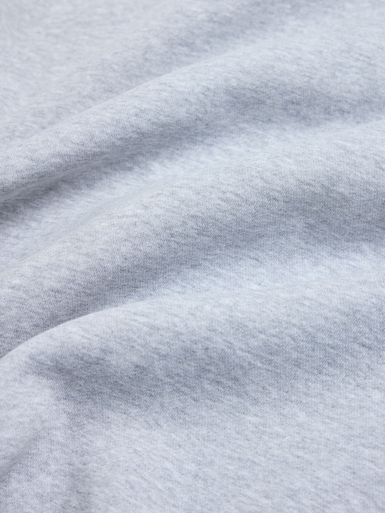 Grey Marl Cotton Rich Jersey Quarter Zip Sweatshirt - Image 8 of 8 Grey Marl Cotton Rich Jersey Quarter Zip Sweatshirt - Image 8 of 8