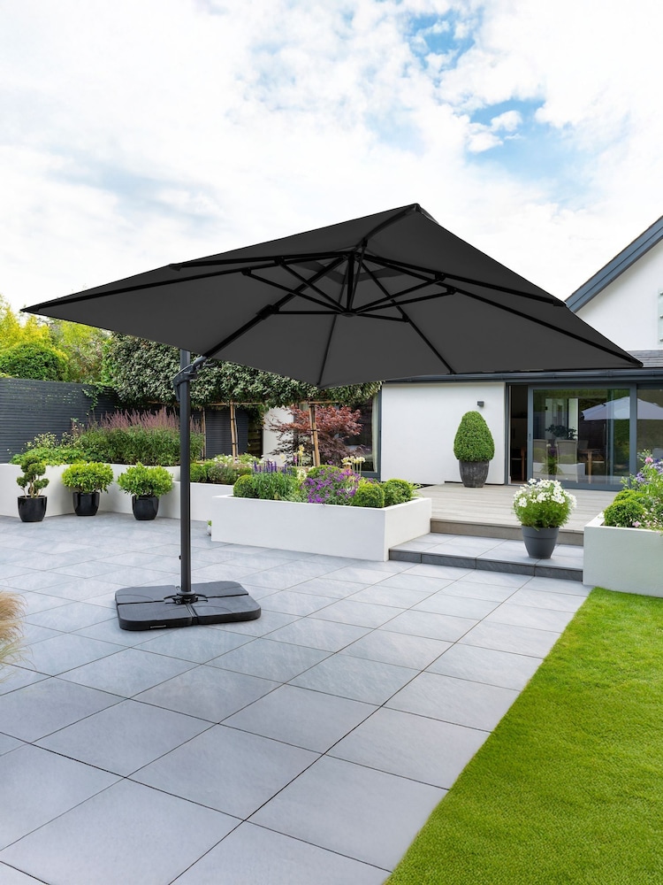 Royce Carbon Anthracite Grey Executive 3m Garden Cantilever - Image 1 of 3
