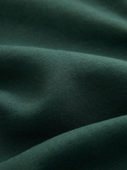 Dark Green Hooded Cotton Rich Heavyweight Jersey Full Zip Hoodie - Image 7 of 7