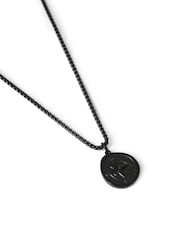 Stainless Steel Compass Black Necklace - Slika 2 od 2