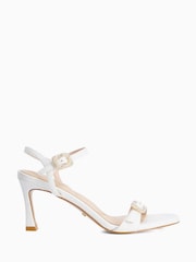 Dune London White Milana Heeled Sandals - Image 2 of 5
