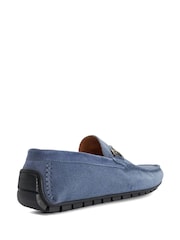 Dune London Blue Standard Fit Brackon Moccasins - Image 4 of 6