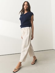 Navy Knitted Tank - Image 2 of 7