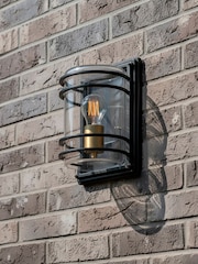 BHS Antique Bronze Bardo 1lt Bulkhead Lantern - Image 1 of 3