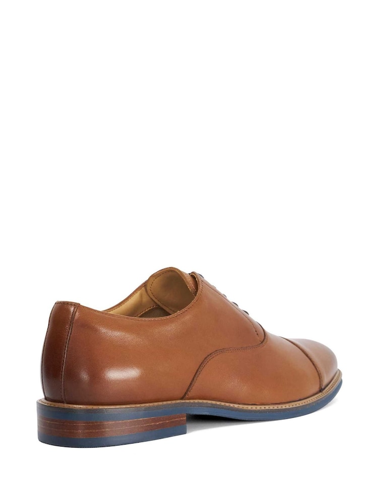 Dune London Brown Wide Fit Stanlakes Lace Up Shoes - Image 2 of 5 Dune London Brown Wide Fit Stanlakes Lace Up Shoes - Image 2 of 5