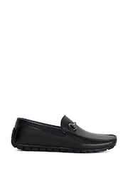 Dune London Black Regular Fit Brackon Moccasins - Image 1 of 6