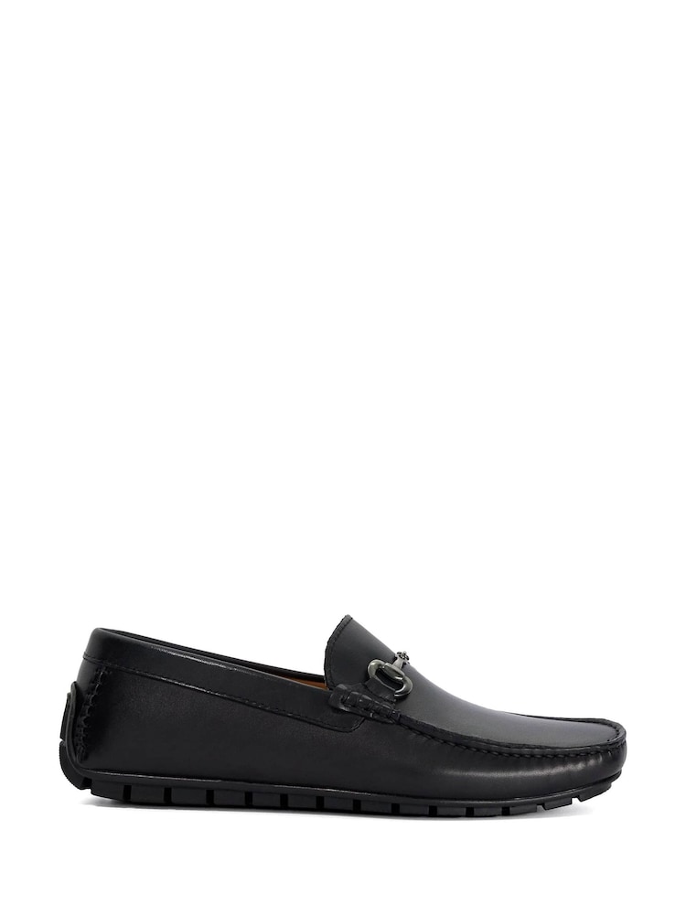 Dune London Black Regular Fit Brackon Moccasins - Image 1 of 6