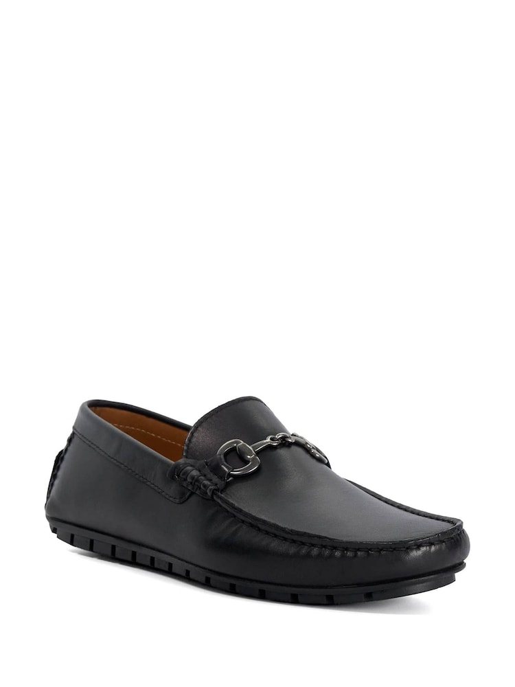 Dune London Black Regular Fit Brackon Moccasins - Image 2 of 6