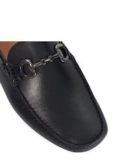 Dune London Black Regular Fit Brackon Moccasins - Image 5 of 6