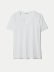 Jigsaw Supima Cotton V-Neck T-Shirt - תמונה 5 מתוך 5