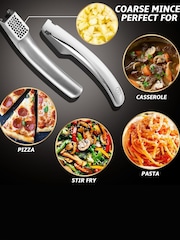 Gourmet Easy Stainless Steel No-Peel Garlic Press for Coarse Mince - Image 4 of 4