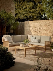 Cox & Cox Brown Ravenna Garden Corner Set - Image 1 of 6