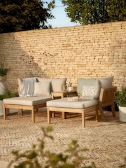 Cox & Cox Brown Ravenna Versatile Garden Daybed - Image 1 of 6