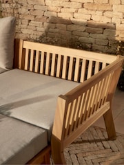 Cox & Cox Brown Ravenna Versatile Garden Daybed - Image 6 of 6