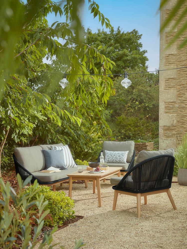 Cox & Cox Blue Siena Garden Lounge Set - Image 1 of 6