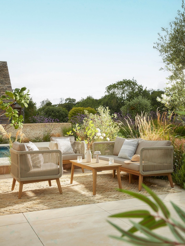 Cox & Cox Grey Novaro Garden Lounge Set - Image 1 of 6