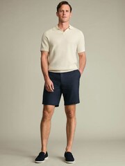 Charles Tyrwhitt Blue Linen Shorts - Image 3 of 5