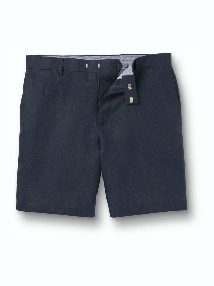 Charles Tyrwhitt Blue Linen Shorts - Image 5 of 5