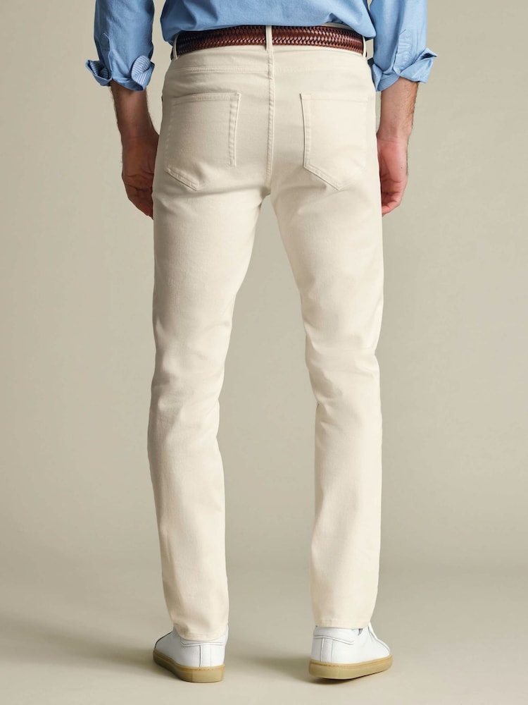 Charles Tyrwhitt Natural Slim Fit 5 Pocket Jeans - Image 2 of 5 Charles Tyrwhitt Natural Slim Fit 5 Pocket Jeans - Image 2 of 5