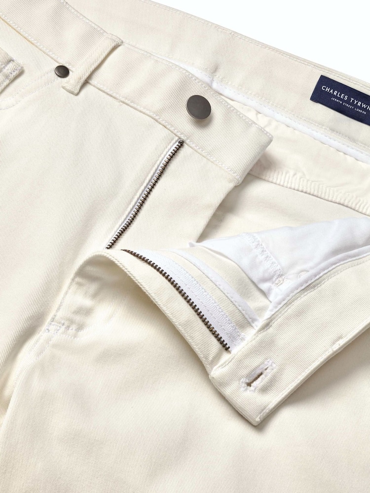 Charles Tyrwhitt Natural Slim Fit 5 Pocket Jeans - Image 5 of 5 Charles Tyrwhitt Natural Slim Fit 5 Pocket Jeans - Image 5 of 5