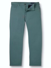 Charles Tyrwhitt Green Slim Fit 5 Pocket Jeans - Image 5 of 6