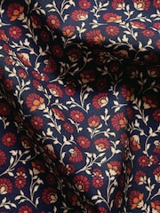 Charles Tyrwhitt Red Shorts Sleeve Printed Stretch Washed Poplin Shirt - Image 5 of 6