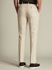 Charles Tyrwhitt Natural Linen Suit Trousers - Image 2 of 10