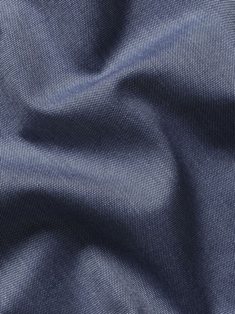 Charles Tyrwhitt Blue Non-Iron Cotton Linen Shirt - Image 7 of 7