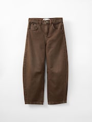 Marrón - Vaqueros denim pernera tipo barril unisex de Cotton On - Imagen 2 de 4