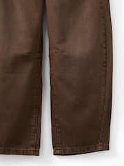 Marrón - Vaqueros denim pernera tipo barril unisex de Cotton On - Imagen 4 de 4