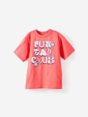 Cotton On Red Poppy Oversized Back T-Shirt - Image 1 of 3