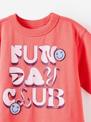 Cotton On Red Poppy Oversized Back T-Shirt - Image 2 of 3