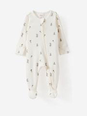 Cotton On Purple Pointelle Zip Sleepsuit 2 Pack - Image 3 of 3